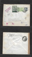 Portugal - Xx. 1942 (26 Ago) Lisboa - Belgium, Bruxelles. Air Multifkd + D. Joao IV Comm Stamp + Nazi Censored + Luisiad - Other & Unclassified