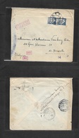 Portugal - Xx. 1943 (6 Jan) Lisboa - Belgium, Bruxelles Via Munich (9 Jan) Scarce Reverse Transit. Air Fkd Luisiadas At  - Other & Unclassified