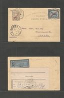 Portugal-Nyassa Company. 1913 (14 April) IBO - Czechoslovakia, Prague (19 May) Small Nyassa + Republic Ovptd. 20r Lilac  - Other & Unclassified