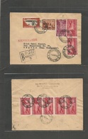 Romania. 1954 (9 April) Bucarest, Stalin - Orsova. Local Registered Multifkd Front And Reverse Envelope. Fine. - Andere & Zonder Classificatie