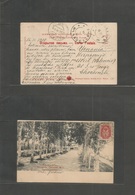 Russia. 1908 (16-17 Nov) Mongolia - Siberia Jenissejk. Mongolia Border - Spain, Utiel, Valencia (22 Dec). Fkd Ppc. Very  - Sonstige & Ohne Zuordnung