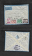 Saudi Arabia. 1946 (7 April) Mecque - Switzerland, Langenthal. Air Multifkd Alla Vittoria Printed Env, Fine Cds With Fou - Saudi Arabia