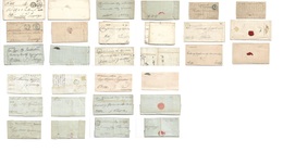 Serbia. 1860s. Selection Of 15 Diff Stampless, Els, Registered, Incl Austrian PO (Esseg, Zagreb) Mostly VF Condition And - Serbia