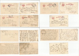 Serbia. 1912-18. Serbia Army. FM Illustrated Cards + Censored Seven Diff Cards With Cancels, Usages And Cachets. Opportu - Serbie