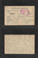 Serbia. 1915 (27 July) POW Internee At East Austria. MAUTHAUSEN. Free Card With Destination Paracin And Large Box "SERBI - Serbie