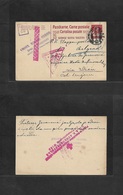 Serbia. 1916 (3 July) Switzerland. Serbia Red Cross POW Mail To Swiss Stat Card To Hungary. VF. - Serbien