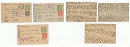 Serbia. 1917-18. 3 Fkd 8d Green Stat Card + Adtls Censor. Fine Little Group. - Serbia