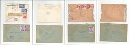 Serbia. 1942-4. Four Multiple Censor Fkd Envelopes. Diff Values And Cachets. One Is Registered, Opportunity. - Serbia