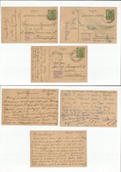 Serbia. 1943-44. 3 Local 1,50 Dinar Green Stat Cards, Censored And Town Usages, Incl Kikinda, Kraguajevac And Belgrade. - Serbie