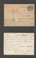 Siam. 1943 (15 Nov) Dutch Indies, Bandsengdara - POW Camp 6, Tawanan Militar. Japanese Occup Of Indonesia To Thai POW CA - Siam