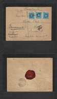 E-Alfonso Xiii. 1905 (22 Sept) Vigo, Pontevedra - Alemania, Dresden (26 Sept) Bonito Sobre Certificado Censor Cadete 25c - Other & Unclassified