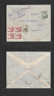 E-Estado Español. 1937 (6 Junio) Avila - Suiza, Ginebra. Sobre Franqueo Multiple Y Local Con Censura De Salida Transita  - Other & Unclassified