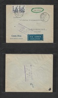 E-Estado Español. 1938 (15 Ago) España - Correo Aereo. Ceuta - Holanda, Eindhoven. Sobre Franqueo 1 Pta Con Censura Sali - Other & Unclassified