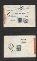 E-Estado Español. 1938 (18 Aug) Sevilla - Francia, Anglet. Sobre Certificado Via Aerea, Local Al Dorso Y Censura. - Autres & Non Classés