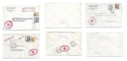 E-Estado Español. 1948. Madrid - Suiza. 3 Carta De La Cruz Roja Con Diferentes Franqueos Y Marcas De La Misma. Servicio  - Other & Unclassified