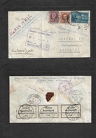Cuba. 1938 (Mar 3) Estacion Capitolio - Alemania, Leipzzig (16 Marzo) Via Aerea + Miami - NY. Sobre Certificado Tarifa 2 - Andere & Zonder Classificatie
