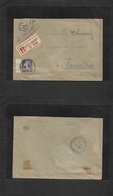 Marruecos - French. 1925 (27 Sept) Military Mail. TP 211º. Ondjda Camp - France, Versailles (29 Sept) Registered Single  - Marruecos (1956-...)