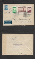 Marruecos. 1939 (12 Abril) Nador - Suiza, Zurich. Sobre Franqueo Multiple Con Beneficio Y La Para Censura De Nador. Prec - Maroc (1956-...)
