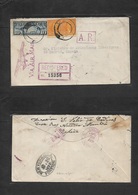 Puerto Rico. 1934 (28 May) San Juan - Madrid, Spain. Sobre Certificado. Air Via Aerea Con Cachet. Tarifa 0,30 $. Muy Bon - Puerto Rico