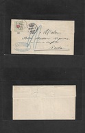 Switzerland. 1884 (20 Sept) Aigle - Roche (21 Sept) Multifkd Comercial Message EL, Taxed + Arrival Early Light Pale Gree - Andere & Zonder Classificatie