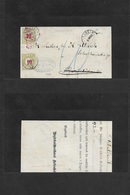 Switzerland. 1885 (27 July) Arlesheim - Birsfelden (28 July) Unfranked Cover Front, Taxed + Arrival Swiss P. Dues (x2) 1 - Otros & Sin Clasificación