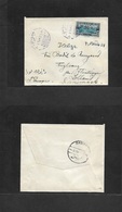 Syria. 1929 (4 March) Nebik - Denmark, Zolland. Via Damas. Ovpt Issue Fkd Censor Blue Lilac Cachet. Fine Used. - Syrië