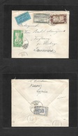 Syria. 1949 (Dec) Nebik - Denmark, Flintrigen Via Damas. Air Multifkd Front + Reverse Envelope. VF Usage. - Syria