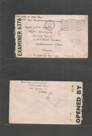 Taiwan. 1943 (5 July) POW British Internees. UK Derley - 5B, Internenment Comp. FM Via Red Cross Tokyo. Censor Free Mail - Sonstige & Ohne Zuordnung