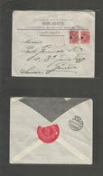 Turkey. 1905 (March 19) Istambul - Switzerland, Geneve (26 March) Multifkd Ovptd Issue Envelope. Bilingual Envelope. - Andere & Zonder Classificatie