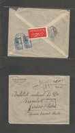 Turkey. 1915 (6 July) Istambul - Swtizerland, Geneve (4 July) Reverse Fkd Registered + Tied Censor Label. Fine. - Other & Unclassified