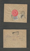 Turkey. 1917 (April) WWI Istambul, Mahmoud Pacha - Switzerland, Geneve (19 April) Mixed Ovptd Issues Envelope. Interesti - Autres & Non Classés