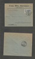 Turkey. 1919 (10 March) Smyrne, Istambul - Switzerland, Geneve. French Written Single Fkd Envelope. Superb Cachet Strike - Otros & Sin Clasificación