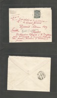 Turkey. C. 1920-1. Istambul - Switzerland, Geneve. Fkd Imperf Issue Stamp, Tied Cd. Addressed To Intern. Conference Arms - Sonstige & Ohne Zuordnung