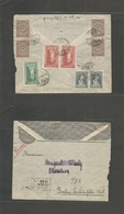 Turkey. 1927 (20 June) Galeta - Germany, Berlin. Reverse Registered Multifkd Envelope. - Other & Unclassified