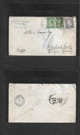 Usa. 1890 (Apr 14) Salt Lake City UTAH - Germany, Huttensteinach, Thuringen (4 May) Corner Printed Envelope Multifkd At  - Other & Unclassified