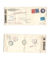 Usa - Prexies. 1941 (4 Feb) NYC - Switzerland, Solothurn (20 Feb) Registered AR 3c Violet Stat Env + 2 Adtls + Censor. - Other & Unclassified