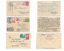 Yugoslavia. 1956. Crikvenica, Belgrade, Titel. Three Diff Stationery Card / One Envelope + Adtl Frankings On Usages To G - Autres & Non Classés