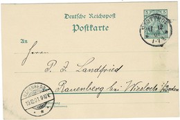 Danzig - Vorläufer , 1901, " STUTTHOF "  , A2019 - Postkarten