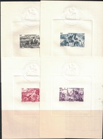 NOUVELLE CALEDONIE - EPREUVE AVEC EMPREINTE DU MINISTERE - 6 VALEURS DU TCHAD AU RHIN. - Unused Stamps