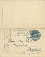 Turkey; Ottoman Postal Stationery Sent From Istanbul To Vienna - Lettres & Documents