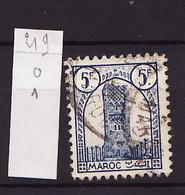 Maroc Bureau Français - Marokko - Morocco 1943-44 Y&T N°219 - Michel N°203 (o) - 5f Tour Hassan - Used Stamps
