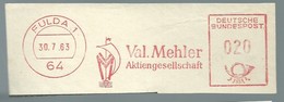 EMA METER STAMP FREISTEMPEL SHIP SAILSHIP VELIERO VOILIER VELA VAL MEHLER AKTIENGESELLSCHAFT - Fabbriche E Imprese