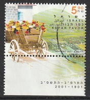 # Israele 2001 - Centenario Della Yavne'el, Kfar Tavor E Menahamiya - Used Stamps (with Tabs)