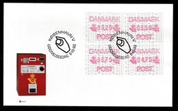 DENMARK 1990 FRAMA Labels: First Day Cover CANCELLED - Machine Labels [ATM]