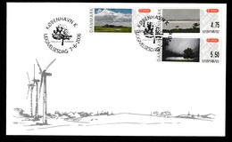 DENMARK 2006 FRAMA Landscapes (self-adhesive): First Day Cover CANCELLED - Automatenmarken [ATM]