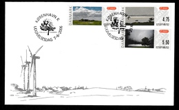 DENMARK 2006 FRAMA Landscapes (self-adhesive): First Day Cover CANCELLED - Viñetas De Franqueo [ATM]