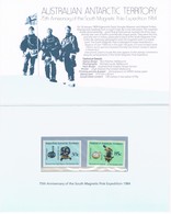 AUSTRALIAN ANTARCTIC TERRITORY (AAT) • 1984 • 75th Anniversary Of The South Magnetic Pole Expedition • Pack - Autres & Non Classés