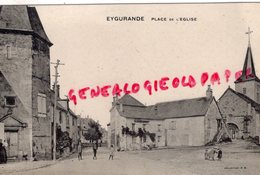 19- EYGURANDE -PLACE DE L' EGLISE  -CORREZE - Eygurande