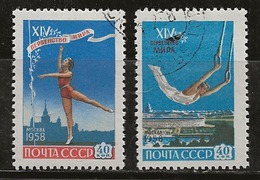 Russie 1958 N°Y.T. ; 2061 Et 2062 Obl. - Gebruikt
