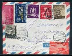 Egypte - Oblitération Paquebot Port Saïd Sur Enveloppe Pour La France En 1963 , Affranchissement Plaisant  - Réf JJ 227 - Lettres & Documents